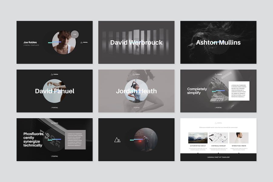 门户网站项目介绍Keynote模板 - PPT派