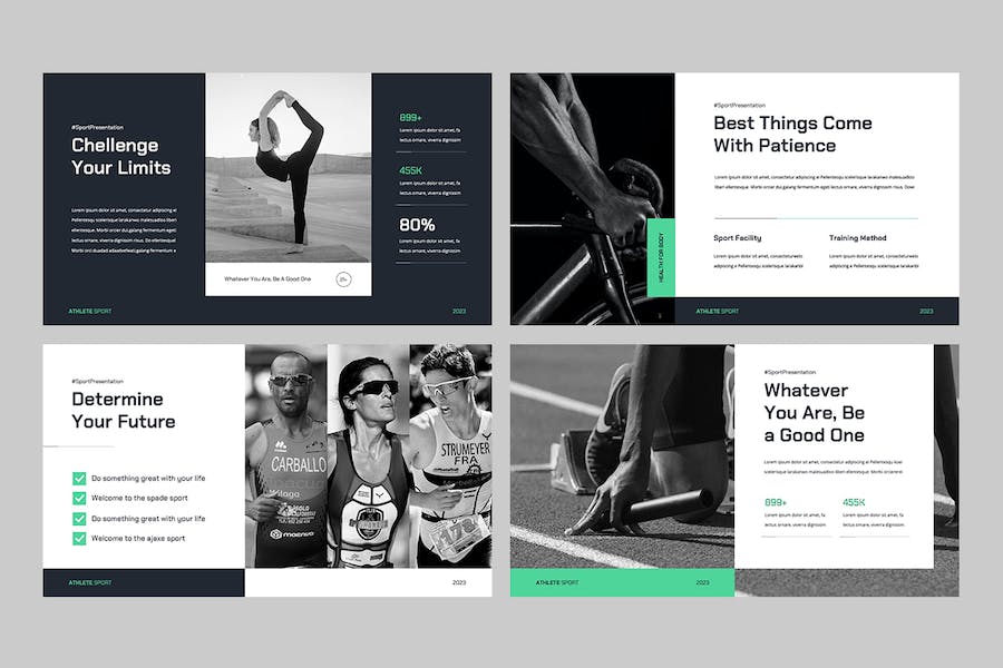 体育运动健身训练方案展示PPT模板 - PPT派