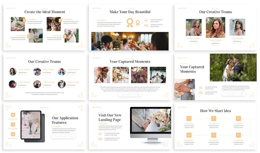 婚礼策划服务方案展示PPT模板 - PPT派