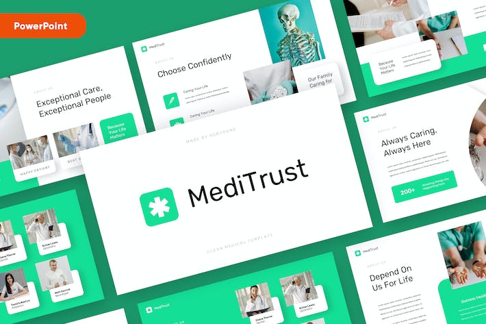 医疗信托健康管理咨询服务PPT模板 - PPT派
