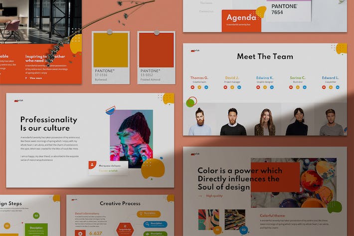 几何图形创意设计方案Keynote模板 - PPT派