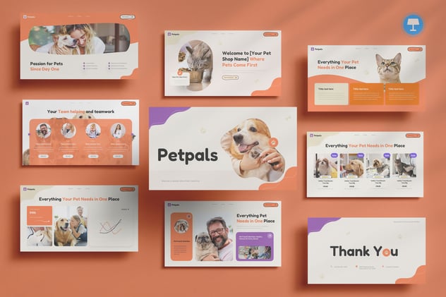 宠物店护理服务商业计划书Keynote模板 - PPT派