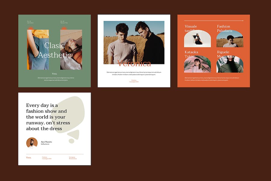 高级Instagram社交媒体故事Keynote模板 - PPT派