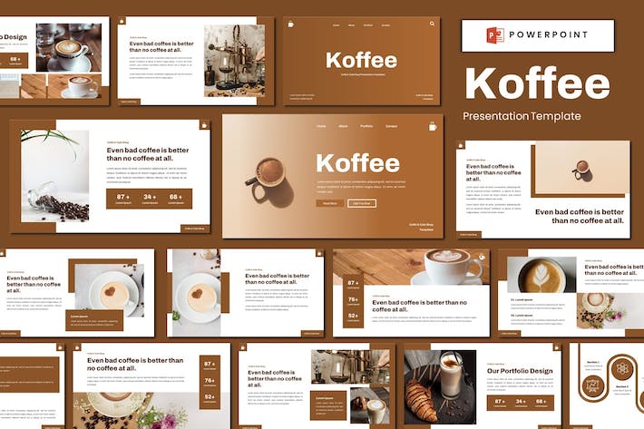 咖啡馆咖啡厅商务推介方案PPT模板 - PPT派