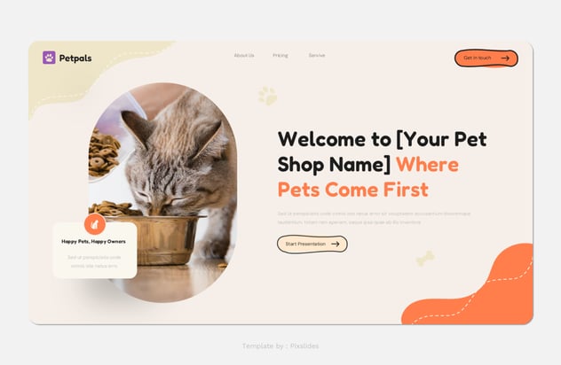 宠物店护理服务商业计划书Keynote模板 - PPT派