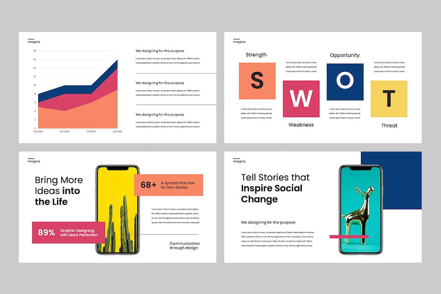 创意现代设计方案展示PPT模板 - PPT派