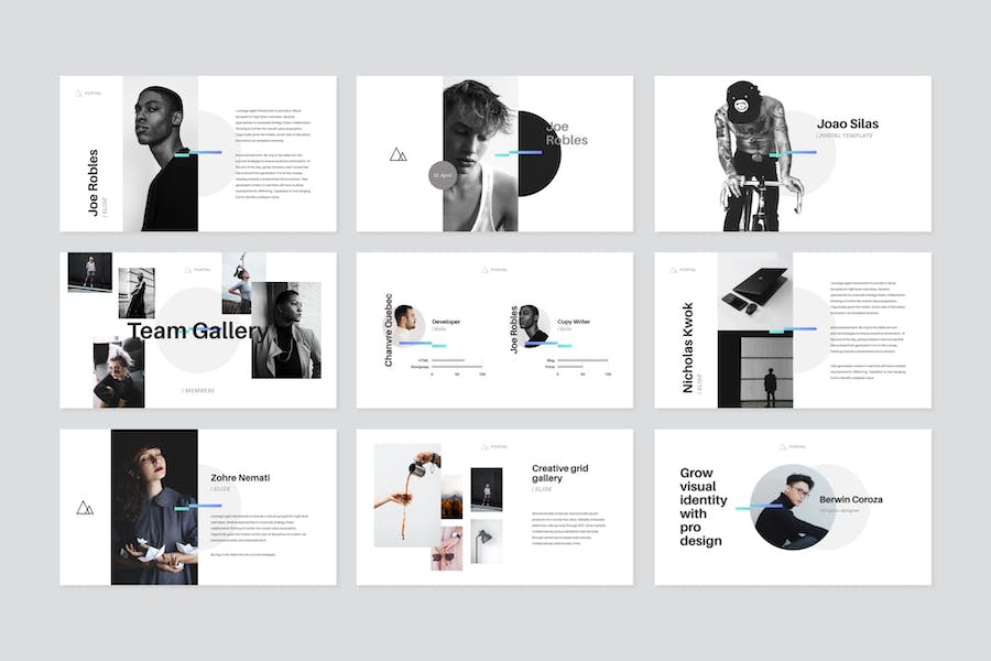 门户网站项目介绍Keynote模板 - PPT派