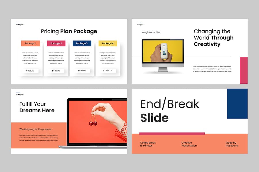 创意现代设计方案展示PPT模板 - PPT派