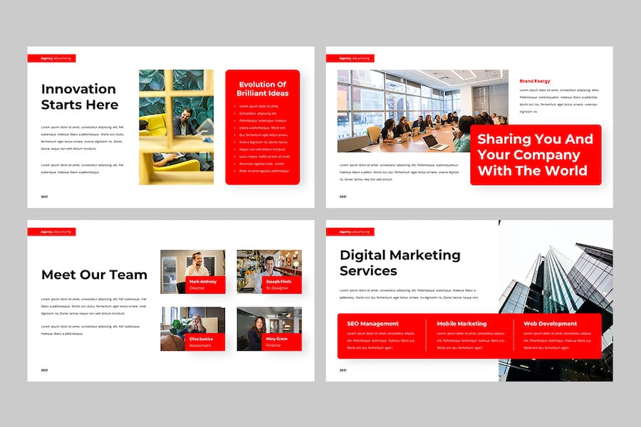 商务机构现代风格企业汇报PPT模板 - PPT派