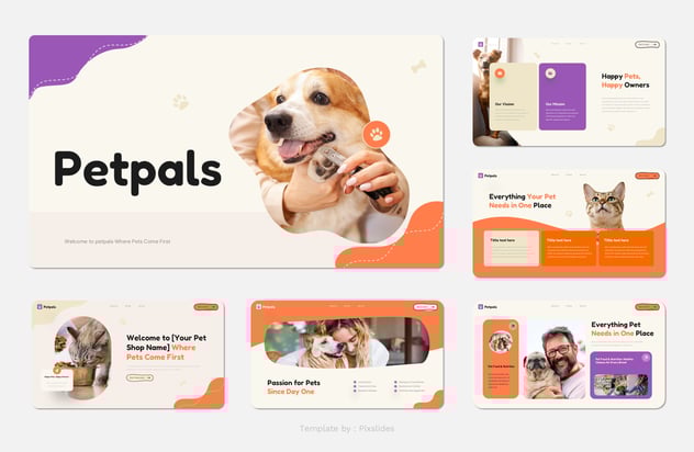 宠物店护理服务商业计划书Keynote模板 - PPT派