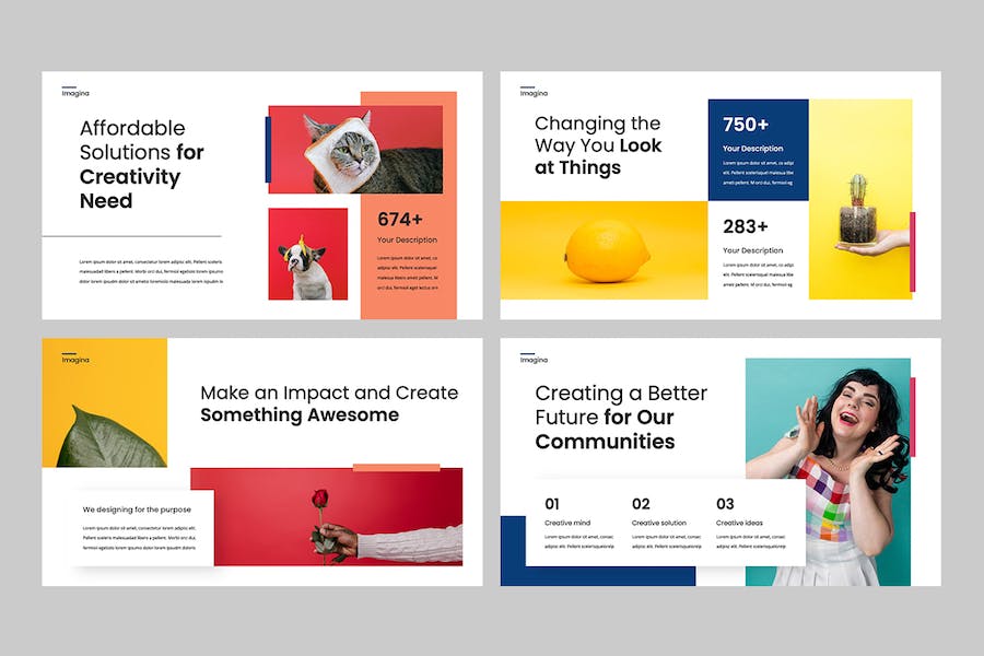 创意现代设计方案展示PPT模板 - PPT派