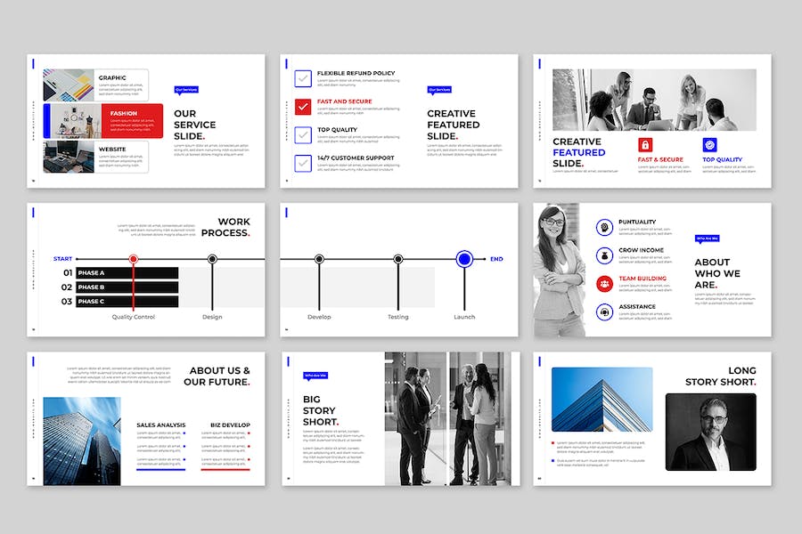商务品牌建设方案展示PPT模板 Retry - PPT派