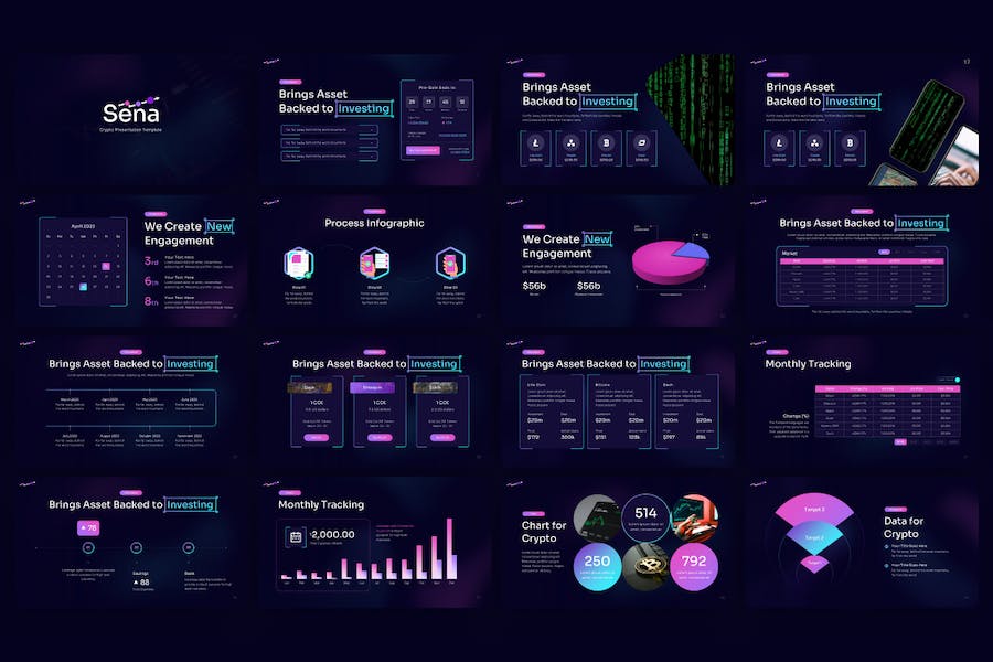 Sena-加密-现代-PowerPoint-模板 - PPT派