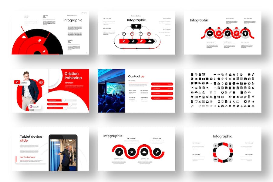 商务极简风品牌介绍展示PPT模板 - PPT派