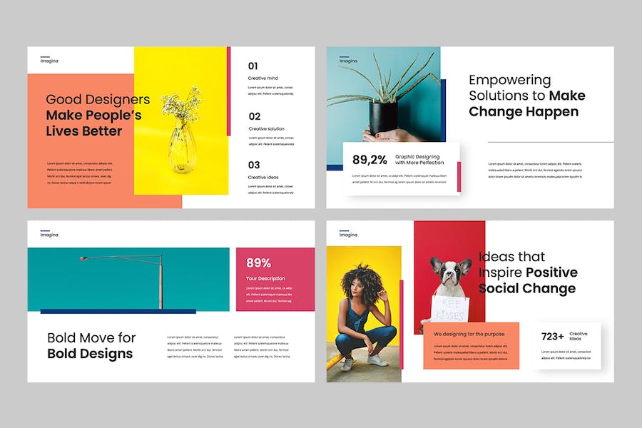 创意现代设计方案展示PPT模板 - PPT派