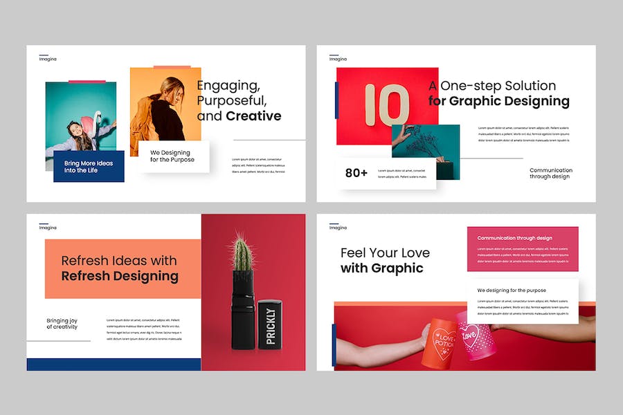 创意现代设计方案展示PPT模板 - PPT派