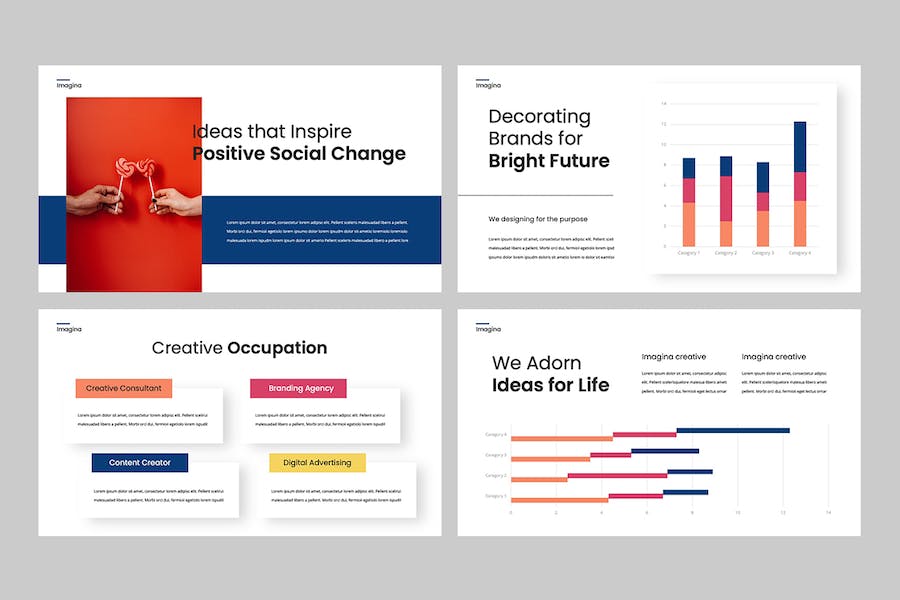 创意现代设计方案展示PPT模板 - PPT派