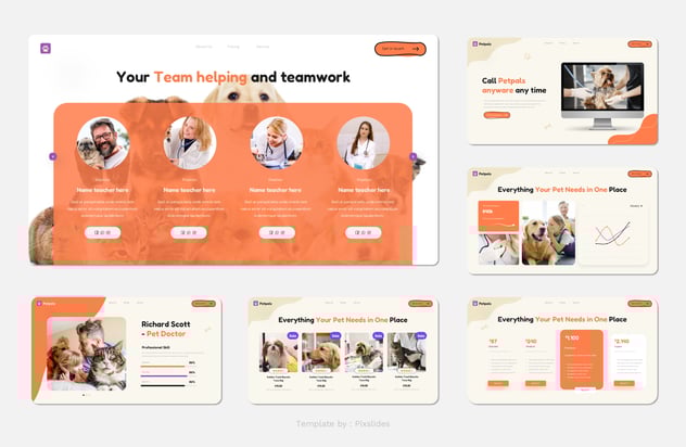 宠物店护理服务商业计划书Keynote模板 - PPT派