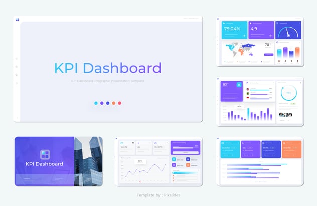 KPI业绩指标监测系统PPT模板 - PPT派