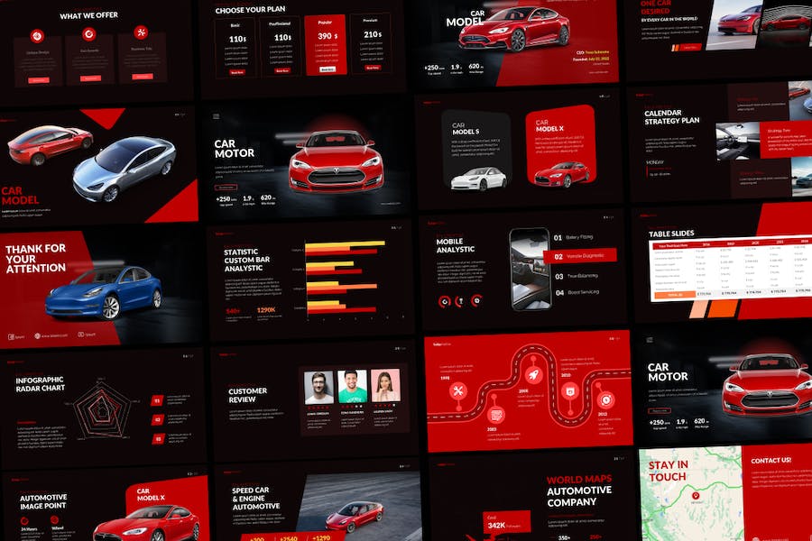 汽车品牌推广营销Keynote模板 - PPT派