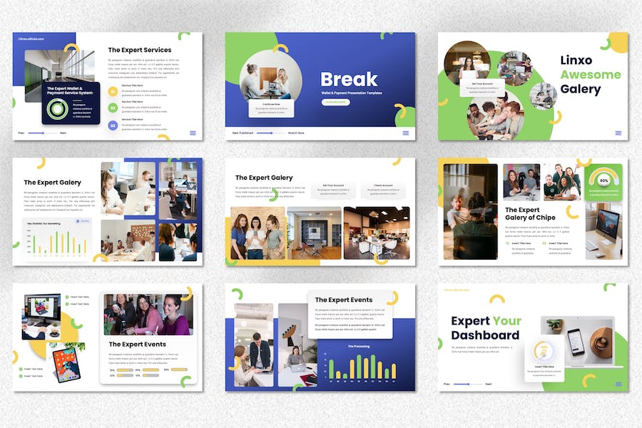 钱包支付金融科技应用PPT模板 - PPT派