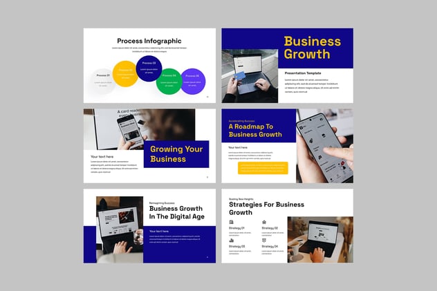 业务增长发展战略PPT模板 - PPT派