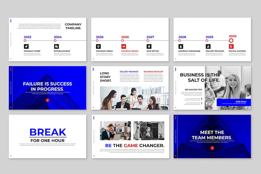 商务品牌建设方案展示PPT模板 Retry - PPT派