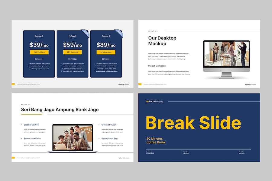 企业年度报告财务分析Keynote模板 - PPT派