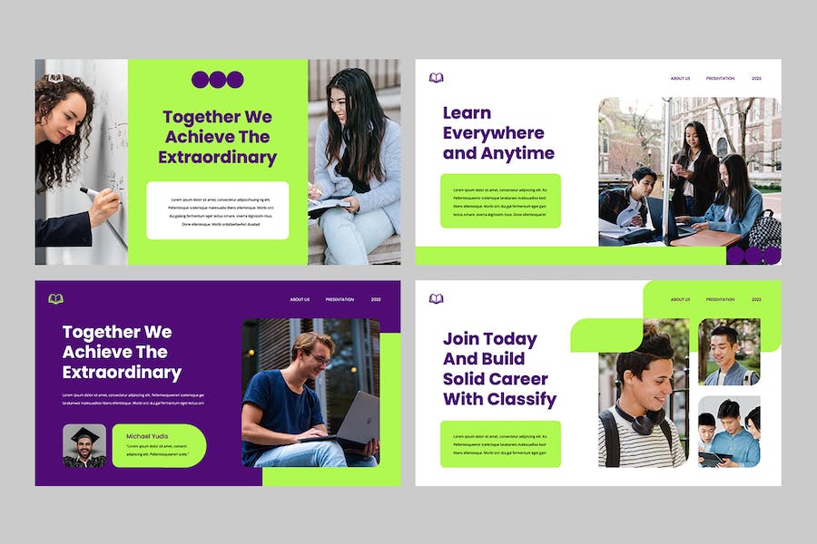 教育分类课程设计体系Keynote模板 - PPT派