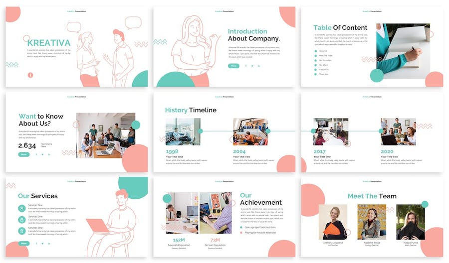 创意设计代理公司服务Keynote模板 - PPT派