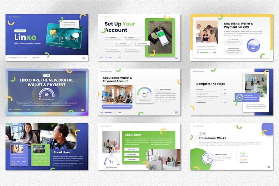 钱包支付金融科技应用PPT模板 - PPT派