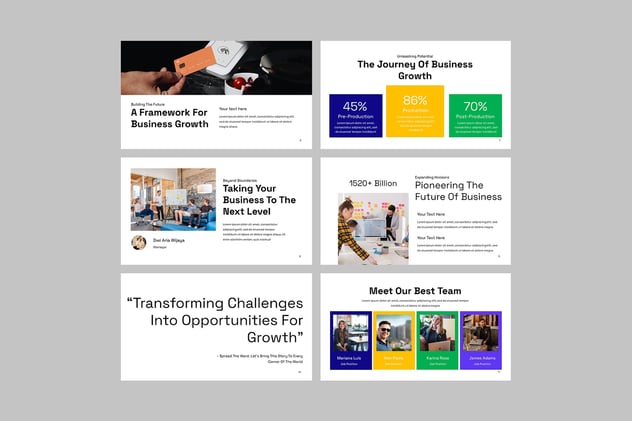 业务增长发展战略PPT模板 - PPT派