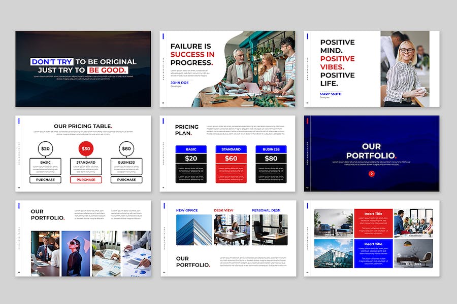 商务品牌建设方案展示PPT模板 Retry - PPT派