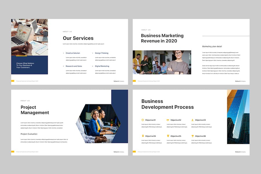 企业年度报告财务分析Keynote模板 - PPT派