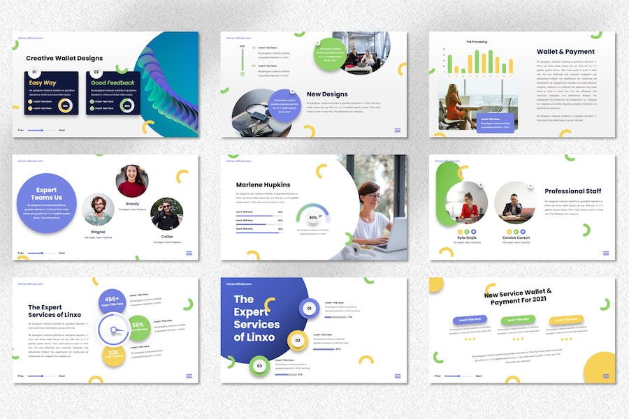 钱包支付金融科技应用PPT模板 - PPT派