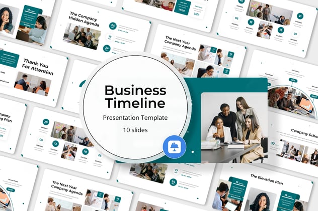 商业项目时间规划进度Keynote模板 - PPT派