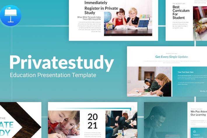 Privatestudy-education-modern-keynote-template- PPT派