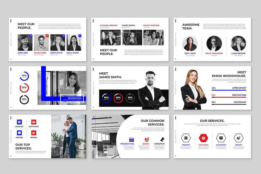 商务品牌建设方案展示PPT模板 Retry - PPT派