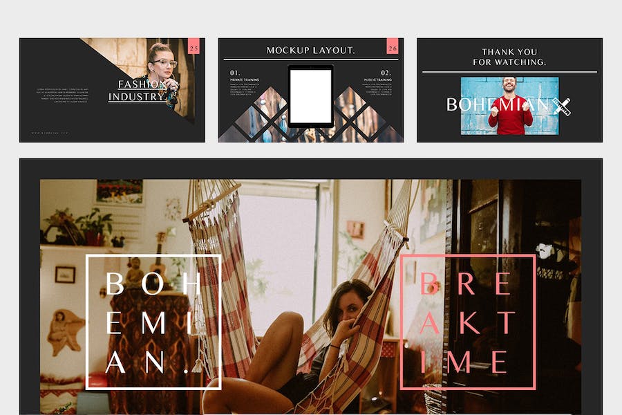 时尚产品目录品牌推广营销方案Keynote模板 - PPT派