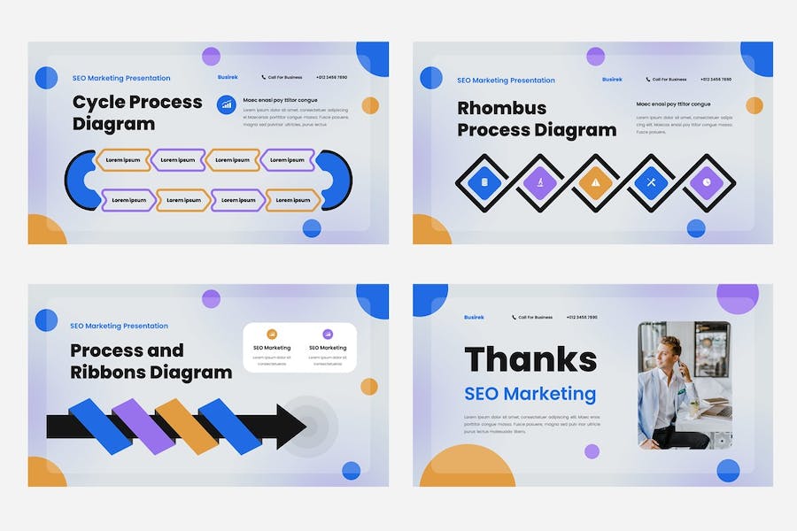 SEO搜索营销策略讲述Keynote模板 - PPT派