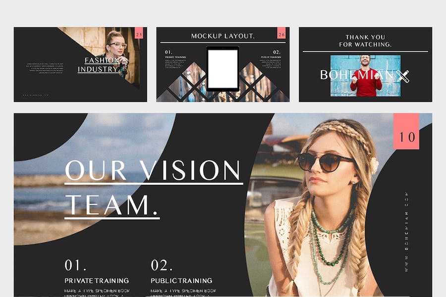 时尚产品目录品牌推广营销方案Keynote模板 - PPT派