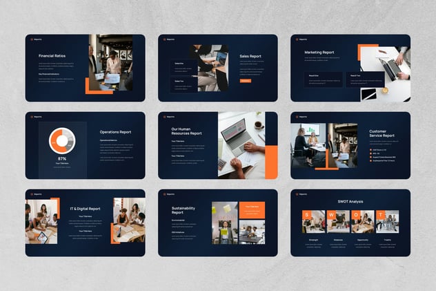 公司报告年度工作总结Keynote模板 - PPT派