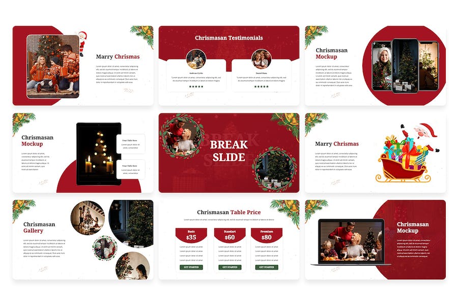 圣诞节活动策划营销PPT模板 - PPT派