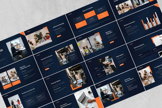 公司报告年度工作总结Keynote模板 - PPT派