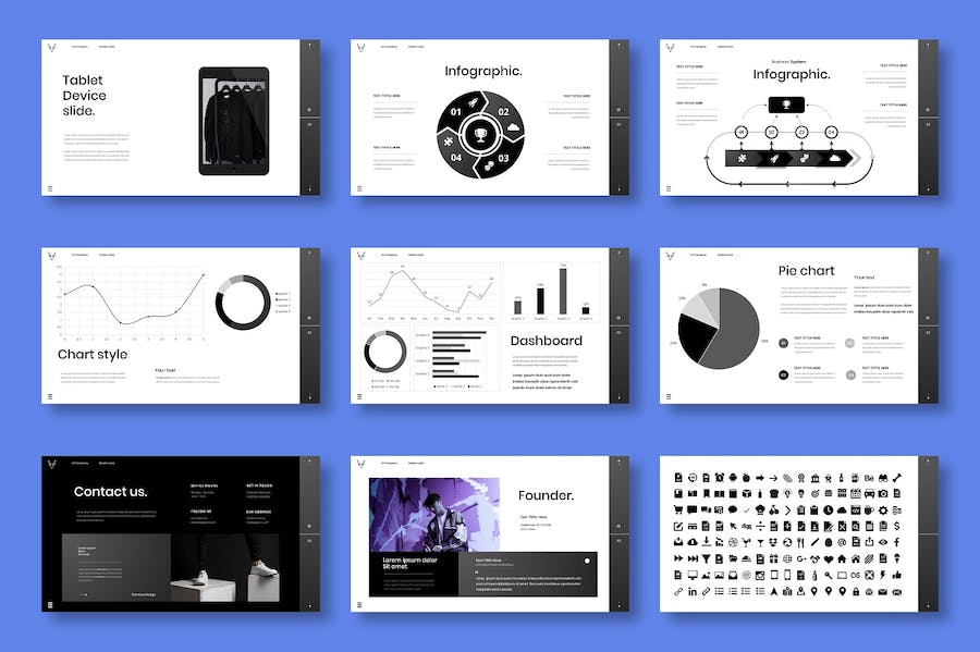 商务项目方案运营展示推进Keynote模板 - PPT派