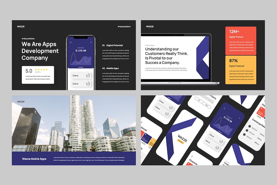 移动应用开发技术方案讲述实现展示Keynote模板 - PPT派