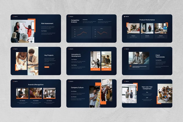 公司报告年度工作总结Keynote模板 - PPT派