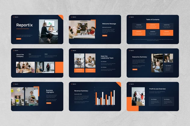 公司报告年度工作总结Keynote模板 - PPT派