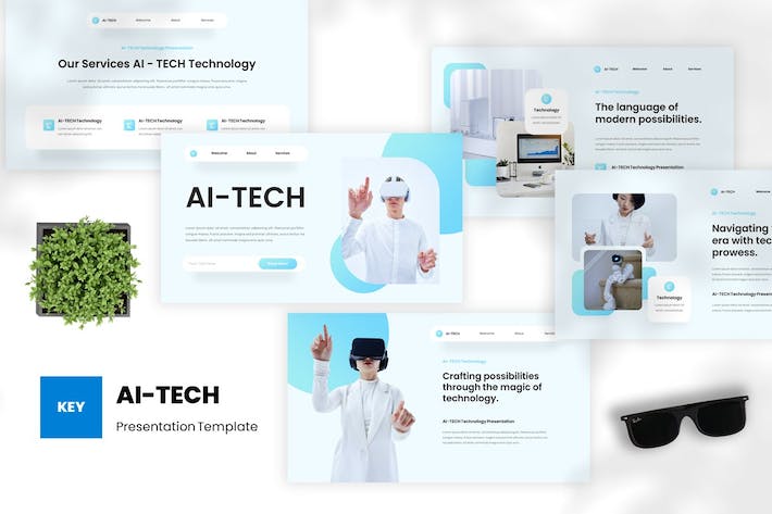 人工智能技术教学Keynote模板 - PPT派