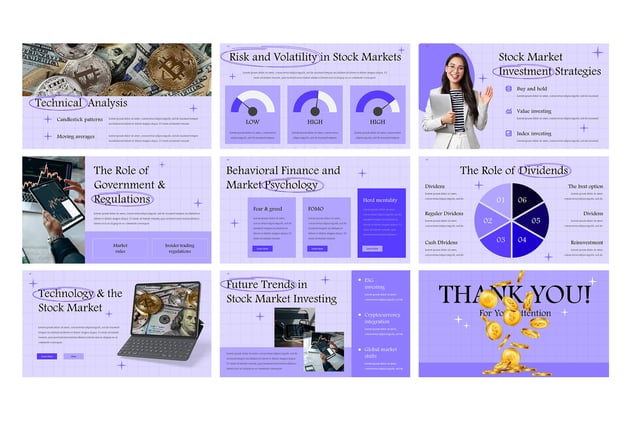 股票市场投资分析PPT模板 - PPT派